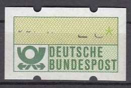 BRD ATM 1., Teildruck, Postfrisch **, Automatenmarke 1981 - Vignette [ATM]