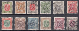 IS009B – ISLANDE – ICELAND – 1907/08 – KINGS CHRISTIAN IX & FREDERIK VII - SG # 81/92 USED 107 € - Used Stamps