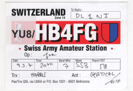 AK 221270 QSL - Switzerland - Bellinzona - Amateurfunk