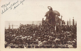 GENOVA - Inaugurazione Del Monumento Ai Mille - D'Annunzio Legge L'Orazione - Foto Comerio - 5 Maggio 1915 - Genova (Genoa)