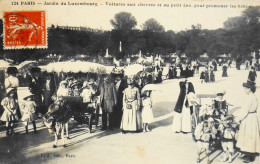 CPA. PARIS > N° 124 - JARDIN Du LUXEMBOURG - Voitures Chèvres Et Anes Pour Promener Les Bébés - (VIe Arrt.) - 1911 - TBE - Distrito: 06