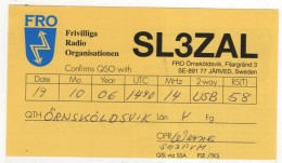 AK 221281 QSL - Sweden - Järved - Amateurfunk