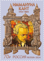 Russia. 2024. 300th Birth Anniversary Of I. Kant (1724–1804), Philosopher (MNH OG **) Stamp - Unused Stamps