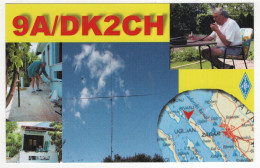 AK 221287 QSL - Croatia / Germany - Amateurfunk