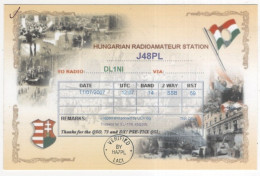 AK 221288 QSL - Hungary - Amateurfunk