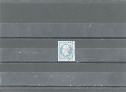 FRANCE - OBLITERATION PC - N°14 EMPIRE ND 20 C BLEU CLAIR  -Obl  LOSANGE PC 1396 GIMONT (GIRONDE) - 1853-1860 Napoleon III