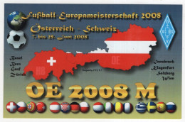 AK 221304 QSL - Austria / Switzerland - Fußball Europameisterschaft 2008 - Amateurfunk