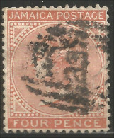 524 Jamaica 1860 Victoria 4p (JAM-111) - Jamaïque (...-1961)