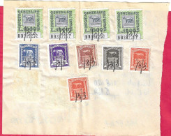 12 MARCHE DA BOLLO (IMPOSTA ENTRATA) SU RICEVUTA 1970 - Revenue Stamps