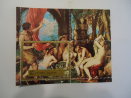 FUJEIRA  MNH STAMPS SHEET  ART NUDES PAINTINGS - Nudes