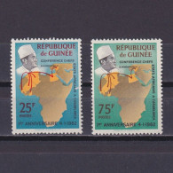 GUINEA 1962, Sc #232-233, King Mohammed V, MH - Guinea (1958-...)