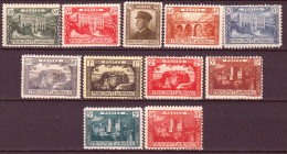 Monaco 1922 Unif.54/64 */MH VF/F - Nuevos