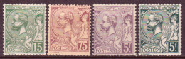 Monaco 1920/21 Unif. 44/47 */MH VF/F - Neufs