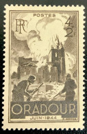 1945 FRANCE N 742 - ORADOUR JUIN 1944 - NEUF** - Unused Stamps