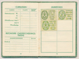 Dutch Scouts Membership Booklet 1938 Year Stamps Gevolmachtigden 1938 / 1940 - Other & Unclassified