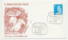 Cover / Postmark Spain 1987 Mushroom - Mushrooms