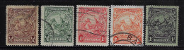 BARBADOS  1925   SCOTT#166-168,176 USED - Barbados (...-1966)