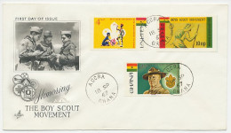 Cover / Postmark Ghana 1967 Boys Scout Movement - Stamps Unperforated - Other & Unclassified