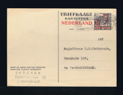 Gc8783 NED. INDIE Food Agriculture Rice Ox-plowing Mailed Gravenhage 1945 Alimentation - Levensmiddelen