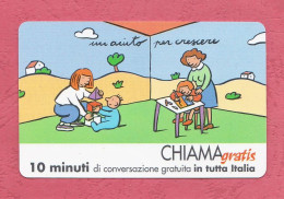 Italy, Telecom Gone Card. Chiama Gratis. Exp. 30.09.2002- 10 Minuti. Pubblicizzata Da Dash, Missione Bontà. - Special Uses