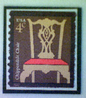 United States, Scott #3761, Used(o) Coil, 2007, Chippendale Chair, 4¢, Multicolored - Usati