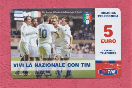 Italia, Italy- Used Mobile Pop Up Card.Ricarica Telefonica TIM, Vivi La Nazionale.Estonia- Italia. Exp. 12.2012. - [2] Sim Cards, Prepaid & Refills