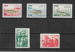 Iran 1954 MiNr. 898 - 902 Iran Fishing Industry, Fishes, Herring, Anchovies, Beluga, MNH**  130.00 € - Iran