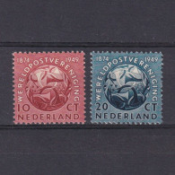 NETHERLANDS 1949, Sc# 323-324, Ann. Of The UPU, MH - Ongebruikt