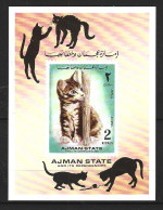 AJMAN. BF Non Dentelé/imperforated De 1972. Chat. - Gatti