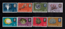 BARBADOS  1965  SCOTT#267,269-272,274-276  USED - Barbados (...-1966)