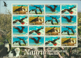 Nauru 2009, WWF, Greater Frigate Bird, 16val In Block - Nauru