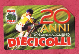 Italy- Telecom- 20 Anni Di Grande Ciclismo Dieci Colli. Circolo G.Dozza . Sport Cycling- Telephone Card Used By 3.00Euro - Publiques Figurées Ordinaires