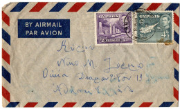 1,141 CYPRUS, 1953, VIA AIR MAIL, COVER TO GREECE - Lettres & Documents