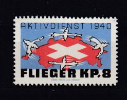 Soldatenmarken Schweiz, WW II, Flieger Wit. Nr. 64/1 - Nuovi