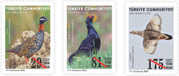 Turkey, Türkiye - 2024 - Regular Postage Stamps On Pheasants ** MNH - Unused Stamps