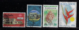 BARBADOS  1973  SCOTT#389,595,938,1029 USED - Barbados (1966-...)