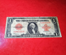 1923 USA $1 DOLLAR *RED SEAL NOTE* UNITED STATES BANKNOTE F/F+ BILLETE USA COMPRA MULTIPLE CONSULTAR - United States Notes (1862-1923)