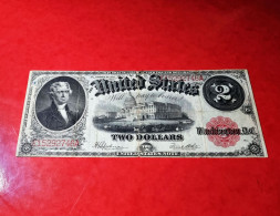 1917 USA $2 DOLLAR *RED SEAL NOTE* UNITED STATES BANKNOTE VF BILLETE USA COMPRA MULTIPLE CONSULTAR - United States Notes (1862-1923)