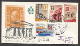 SAN MARINO FDC POSTA DI SICILIA, Year 1959 - FDC