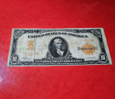 1907 USA $10 DOLLARS *GOLD CERTIFICATE NOTE* UNITED STATES BANKNOTE VF BILLETE USA COMPRA MULTIPLE CONSULTAR - Gold Certificates (1882-1922)