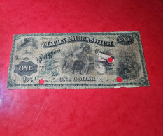 1867 USA $1 DOLLAR *MACON & BRUNSWICK* UNITED STATES BANKNOTE WELL CIRCULATED BILLETE USA COMPRA MULTIPLE CONSULTAR - United States Notes (1862-1923)
