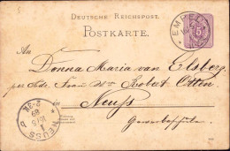 604622 | Postkarte 1889 Aus Empel  | Rees (W - 4242), -, - - Storia Postale