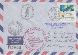 Poland  Ca Polarstern, Polish Antarctic Bases Ca Kiel 29.4.1983 (CO175A) - Navi Polari E Rompighiaccio