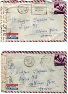 1,147-50 EGYPT, 1961, VIA AIR MAIL, 4 COVERS TO GREECE - Storia Postale