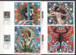 Liechtenstein 1978 - 4 CM - ZODIAC - Cartoline Maximum