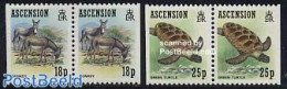 Ascension 1989 Animals 2x2v [:], Mint NH, Nature - Animals (others & Mixed) - Reptiles - Turtles - Ascension