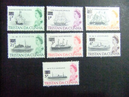 51 TRISTAN DA CUNHA 1971 / ELIZABERTH II ( Barcos Navios, Nueva Moneda) / YVERT 141- 152 MNH Incom. - Tristan Da Cunha