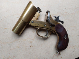 Pistolet Lance Fusee Anglais WEBLEY Et SCOTT No 1 Mk3 Ww1 - Decotatieve Wapens