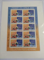 Mini Feuille De 10 Timbres 30e Anniv Airbus PA 65a Neufs ** Sous Blister - 1960-.... Mint/hinged