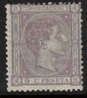 Edifil 163* 5 Cts De 1875 Nuevo - Unused Stamps